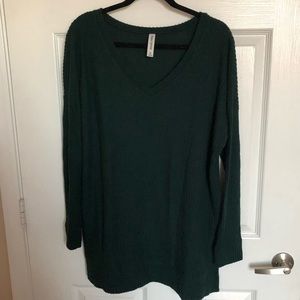 Green Waffle Tunic